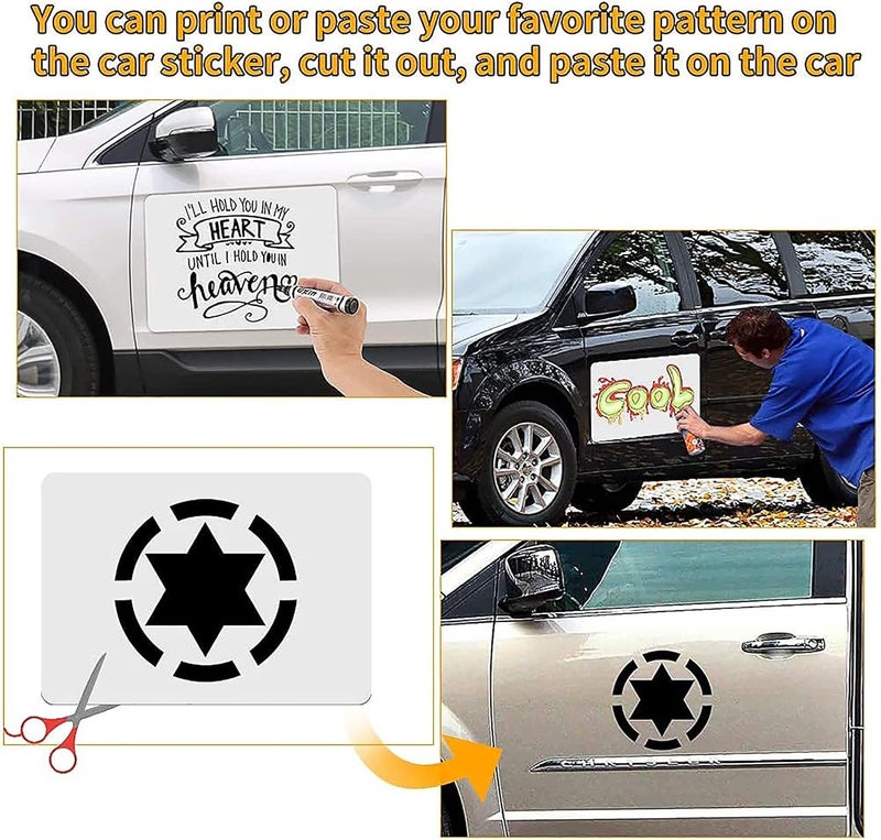 AzReference 2 Pack Blank Car Magnets, 18" x 12" Car Door Magnets Signs, Rounded Corners Magnetic Vehicle Sign for Car to Advertise Business and Cover Company Logo, Prevent Car Scratches & Dents - Image 5